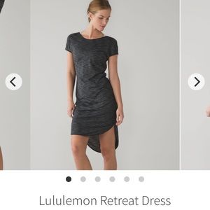 Lululemon Retreat Dress size M heathered black